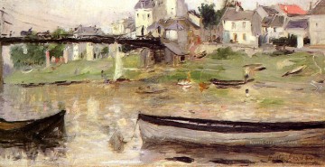  sein - Boote auf der Seine Impressionisten Maler Berthe Morisot